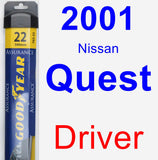 Driver Wiper Blade for 2001 Nissan Quest - Assurance
