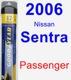 Passenger Wiper Blade for 2006 Nissan Sentra - Assurance