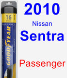 Passenger Wiper Blade for 2010 Nissan Sentra - Assurance