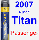 Passenger Wiper Blade for 2007 Nissan Titan - Assurance
