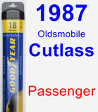 Passenger Wiper Blade for 1987 Oldsmobile Cutlass - Assurance