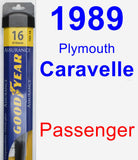 Passenger Wiper Blade for 1989 Plymouth Caravelle - Assurance