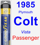 Passenger Wiper Blade for 1985 Plymouth Colt - Assurance