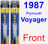 Front Wiper Blade Pack for 1987 Plymouth Voyager - Assurance