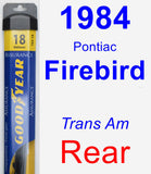 Rear Wiper Blade for 1984 Pontiac Firebird - Assurance