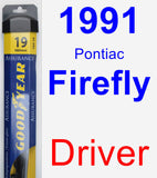 Driver Wiper Blade for 1991 Pontiac Firefly - Assurance