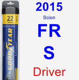 Driver Wiper Blade for 2015 Scion FR-S - Assurance