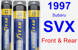 Front & Rear Wiper Blade Pack for 1997 Subaru SVX - Assurance