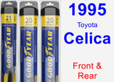 Front & Rear Wiper Blade Pack for 1995 Toyota Celica - Assurance