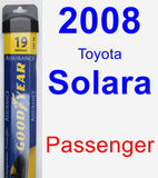 Passenger Wiper Blade for 2008 Toyota Solara - Assurance