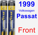 Front Wiper Blade Pack for 1999 Volkswagen Passat - Assurance