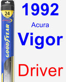 Driver Wiper Blade for 1992 Acura Vigor - Hybrid