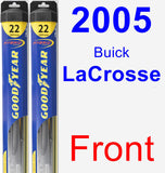 Front Wiper Blade Pack for 2005 Buick LaCrosse - Hybrid