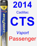 Passenger Wiper Blade for 2014 Cadillac CTS - Hybrid