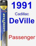 Passenger Wiper Blade for 1991 Cadillac DeVille - Hybrid