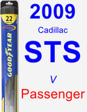 Passenger Wiper Blade for 2009 Cadillac STS - Hybrid