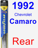 Rear Wiper Blade for 1992 Chevrolet Camaro - Hybrid