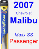 Passenger Wiper Blade for 2007 Chevrolet Malibu - Hybrid