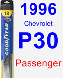 Passenger Wiper Blade for 1996 Chevrolet P30 - Hybrid
