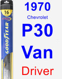 Driver Wiper Blade for 1970 Chevrolet P30 Van - Hybrid