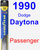 Passenger Wiper Blade for 1990 Dodge Daytona - Hybrid