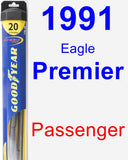 Passenger Wiper Blade for 1991 Eagle Premier - Hybrid