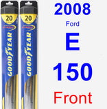 Front Wiper Blade Pack for 2008 Ford E-150 - Hybrid