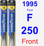 Front Wiper Blade Pack for 1995 Ford F-250 - Hybrid