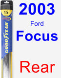 Rear Wiper Blade for 2003 Ford Focus - Hybrid