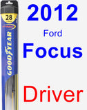 Driver Wiper Blade for 2012 Ford Focus - Hybrid