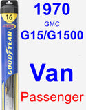 Passenger Wiper Blade for 1970 GMC G15/G1500 Van - Hybrid