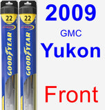 Front Wiper Blade Pack for 2009 GMC Yukon - Hybrid