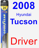 Driver Wiper Blade for 2008 Hyundai Tucson - Hybrid