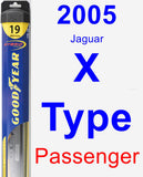 Passenger Wiper Blade for 2005 Jaguar X-Type - Hybrid