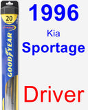 Driver Wiper Blade for 1996 Kia Sportage - Hybrid