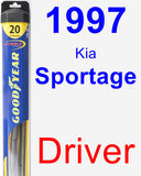 Driver Wiper Blade for 1997 Kia Sportage - Hybrid