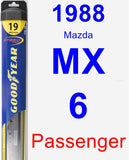 Passenger Wiper Blade for 1988 Mazda MX-6 - Hybrid