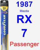 Passenger Wiper Blade for 1987 Mazda RX-7 - Hybrid