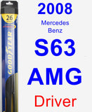 Driver Wiper Blade for 2008 Mercedes-Benz S63 AMG - Hybrid