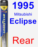 Rear Wiper Blade for 1995 Mitsubishi Eclipse - Hybrid