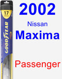 Passenger Wiper Blade for 2002 Nissan Maxima - Hybrid