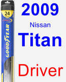 Driver Wiper Blade for 2009 Nissan Titan - Hybrid