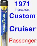 Passenger Wiper Blade for 1971 Oldsmobile Custom Cruiser - Hybrid