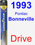 Driver Wiper Blade for 1993 Pontiac Bonneville - Hybrid