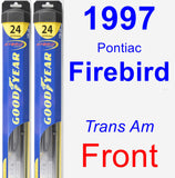 Front Wiper Blade Pack for 1997 Pontiac Firebird - Hybrid