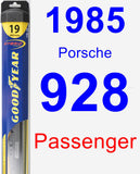 Passenger Wiper Blade for 1985 Porsche 928 - Hybrid