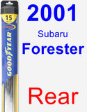 Rear Wiper Blade for 2001 Subaru Forester - Hybrid