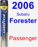 Passenger Wiper Blade for 2006 Subaru Forester - Hybrid