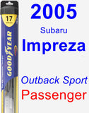 Passenger Wiper Blade for 2005 Subaru Impreza - Hybrid