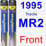 Front Wiper Blade Pack for 1995 Toyota MR2 - Hybrid